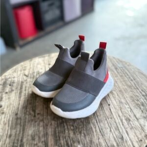 Cat & Jack Gray and Red Kids Slip-On Sneakers